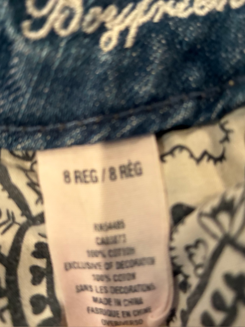 American Eagle Outfitters Dark Blue Denim Bootcut Boyfriend Jeans 8reg